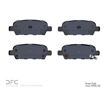 Dynamic Friction Co DFC 3000 Semi-Metallic Brake Pads - Dynamic Friction Company 1311-0905-00 1311-0905-00